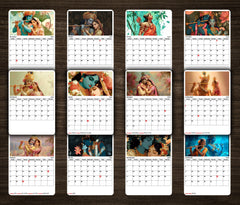 Radha Krishna Premium Table Desk Calendar