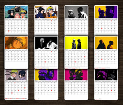 Duo Naruto & Sasuke Premium Table Desk Calendar