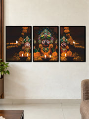 Lord Jagannath Divine Darshan | 3 Frame Poster Set
