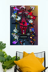 Formula Racing Pit Stop Wall Poster (Formula Poster)