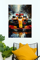 Full Power Forward Formula Racing Wall Poster (Formula Poster)