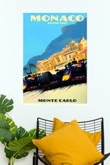 Red Bull Monaco Grand Prix Monte Carlo Racing Wall Poster (Formula Poster)