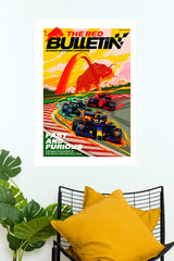 The Red Bulletin Fast and Furious Racing Wall Poster (Formula Poster)