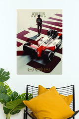 Ayrton Senna Racing Legend Wall Poster (Formula Poster)
