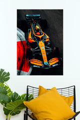 McLaren Racing Papaya Speed Wall Poster (Formula Poster)