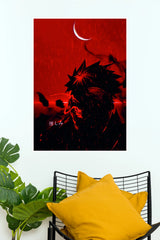 Obito Uchiha Crimson Moon of Hatred (Anime Posters)