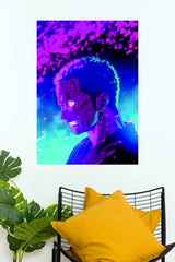 Roronoa Zoro Neon Warrior (Anime Posters)