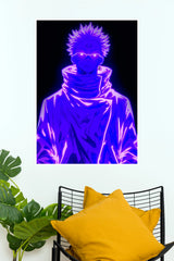 Satoru Gojo Neon Purple Power (Anime Posters)