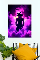 Goku Purple Shadow Aura (Anime Posters)