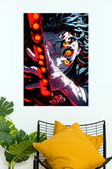 Kokushibo Moon Demon Blade Poster | Demon Slayer Wall Art (Anime Posters)
