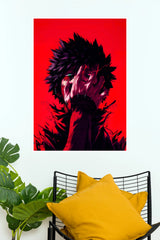 Dabi Dark Flame Red Anime Wall Poster (Anime Posters)