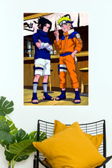 Naruto & Sasuke Classic Friendship Anime Wall Poster (Anime Posters)