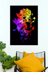 Super Saiyan Goku Rainbow Power Wall Poster (Anime Posters)