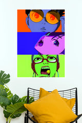 Dandadan Neon Expressions Anime Wall Poster (Anime Posters)