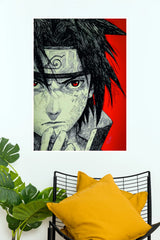 Sasuke Uchiha Eyes of the Avenger Naruto Wall Poster (Anime Posters)
