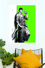 Roronoa Zoro Green Ronin Samurai Wall Poster (Anime Posters)