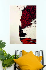 Itachi Uchiha Crimson Raven Wings Wall Poster (Anime Posters)