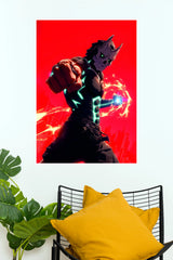 Kafka Hibino Kaiju Transformation Red Edition Wall Poster (Anime Posters)