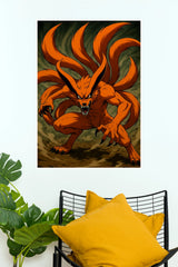 Kurama Nine Tailed Fox Beast Mode Wall Poster (Anime Posters)