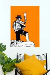 Portgas D Ace Letter to the Sea Orange Edition Wall Poster (Anime Posters)