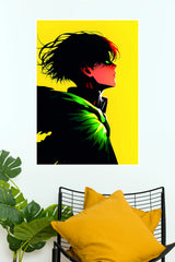 Levi Ackerman Shadow Warrior Yellow Edition Wall Poster (Anime Posters)