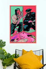 Chainsaw Man Devil Hunters Neon Manga Edition Wall Poster (Anime Posters)