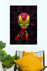 Iron Man Mini Metal Marvel Comic Edition Wall Poster (Anime Posters)