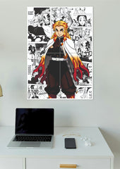 KIMETSU NO YAIBA DEMIN SLAYER | 4 Split Poster