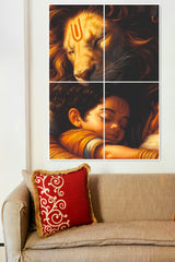 NARASIMHA AND PRAHLAD | 4 Split Poster