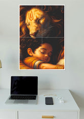 NARASIMHA AND PRAHLAD | 4 Split Poster
