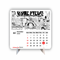 Dark One Piece D Luffy Premium Table Desk Calendar