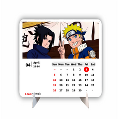 Duo Naruto & Sasuke Premium Table Desk Calendar