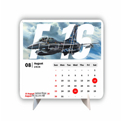 FIGHTER PLANE Premium Table Desk Calendar