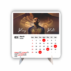 KING Virat Kohli Premium Table Desk Calendar