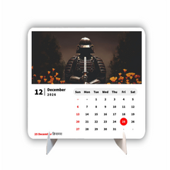Samurai Standing Premium Table Desk Calendar