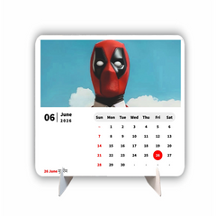 ANIME HERO MAN Premium Table Desk Calendar