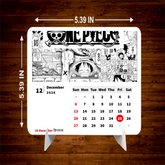 Dark One Piece D Luffy Premium Table Desk Calendar
