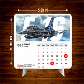 FIGHTER PLANE Premium Table Desk Calendar
