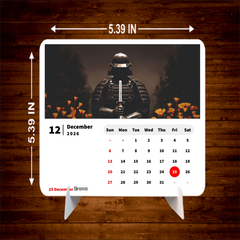 Samurai Standing Premium Table Desk Calendar