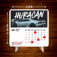 Luxury Car Collection Premium Table Desk Calendar