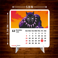 SUPER HERO Premium Table Desk Calendar