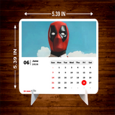 ANIME HERO MAN Premium Table Desk Calendar