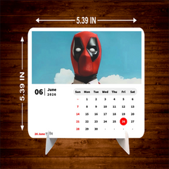 ANIME HERO MAN Premium Table Desk Calendar