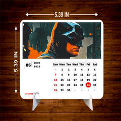 HERO MAN Premium Table Desk Calendar