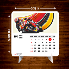 Vintage Motor Bike Predator Premium Table Desk Calendar