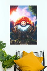 Pokémon Mystic Poké Ball Temple Wall Poster (Anime Posters)