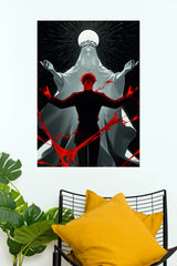 Dark Divine Red Shadow Anime Wall Poster (Anime Posters)