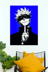 Satoru Gojo Blue Infinity Jujutsu Kaisen Anime Wall Poster (Anime Posters)