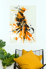Naruto Uzumaki Golden Chakra Warrior Wall Poster (Anime Posters)