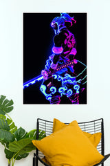 Tengen Uzui Neon Shadow Demon Slayer Wall Poster (Anime Posters)